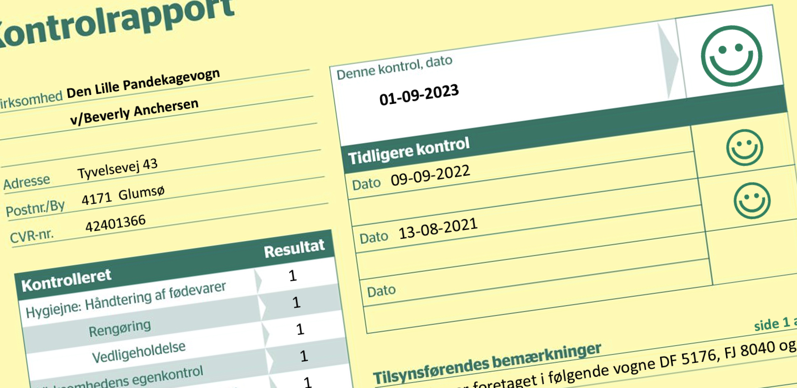 Smiley til de lækre pandekager