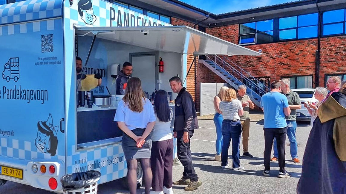 Catering med søde pandekager til Waoo i Tilst