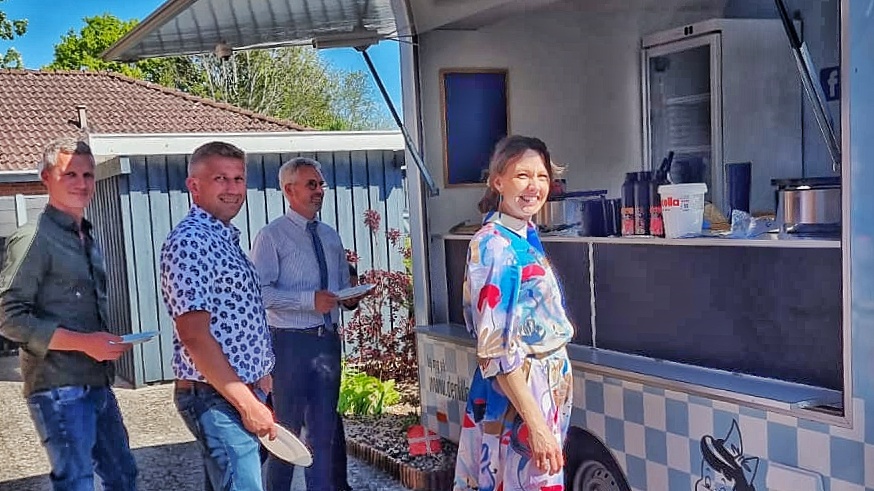 Konfirmation i Skjern med Catering fra pandekagebilen