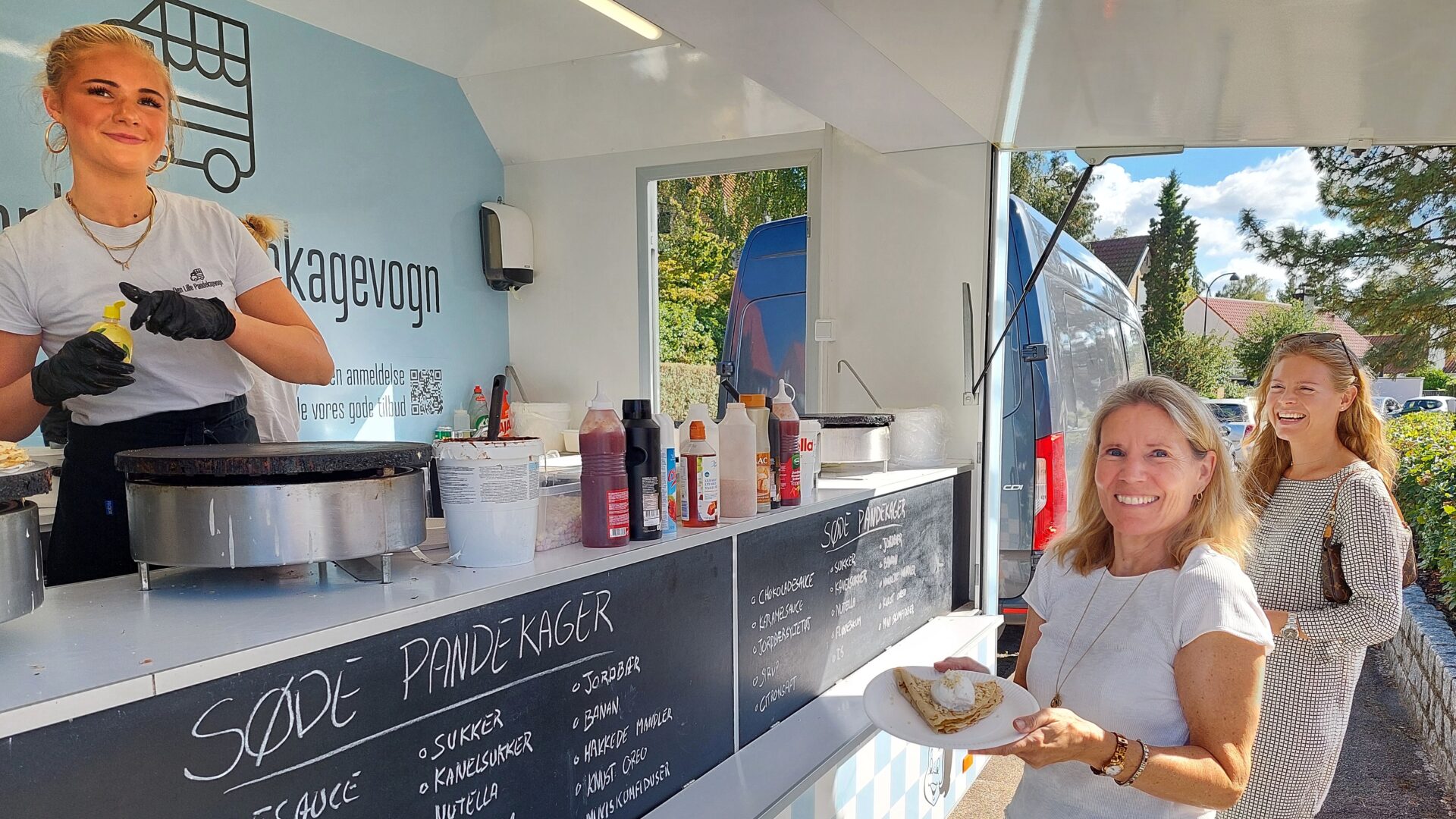 Vores foodtruck i Gentofte med nybagte søde pandekager