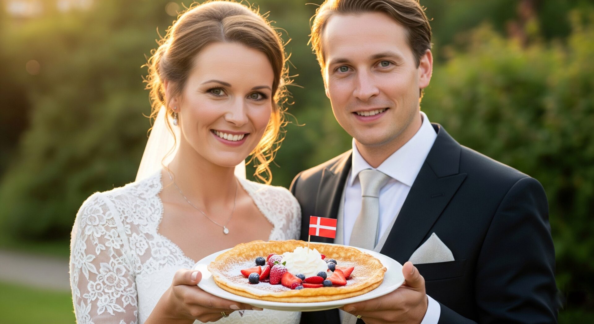 Et bryllup og en pandekage foodtruck, skaber hygge