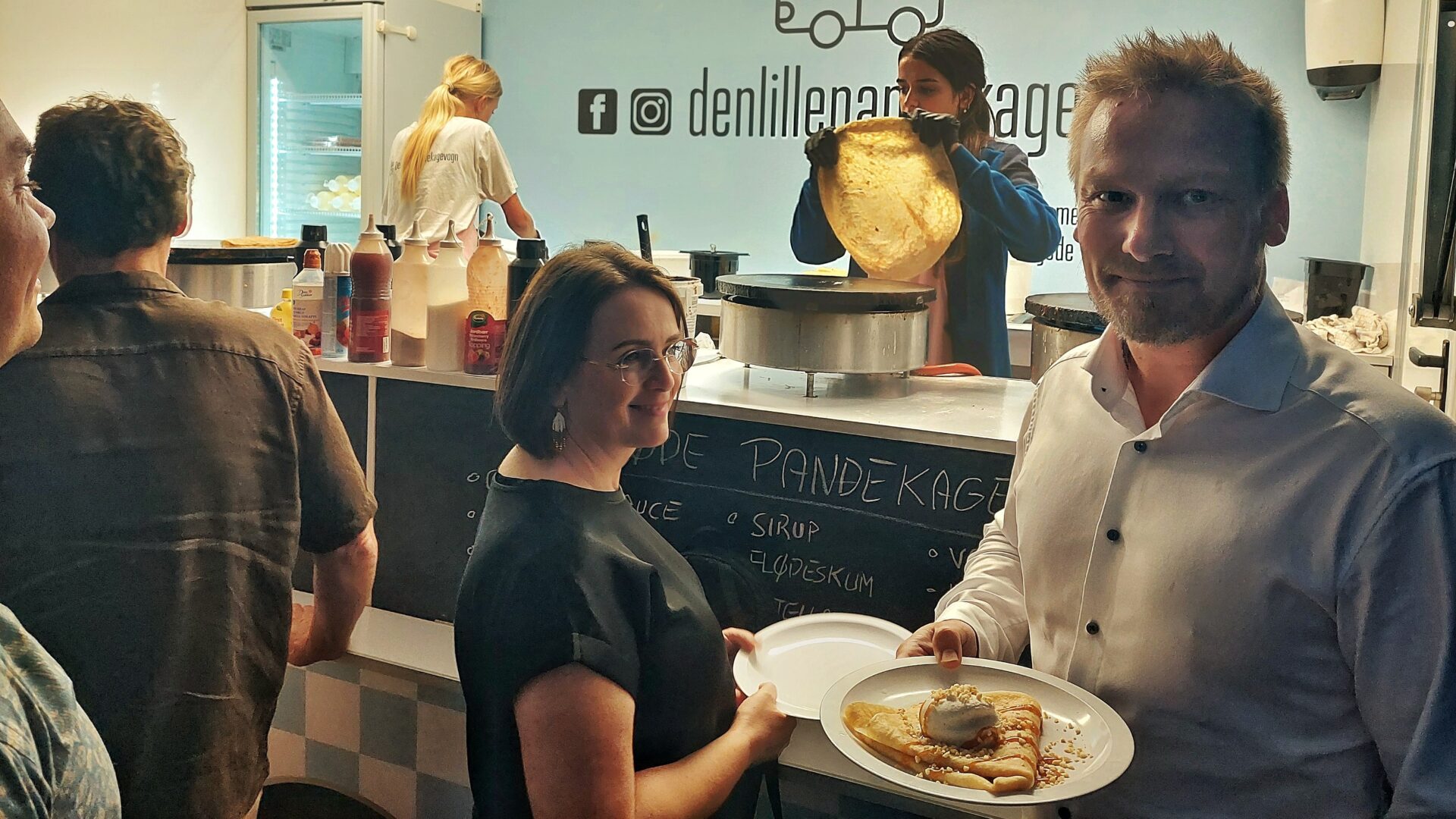 Pandekagemagi serveret til fødselsdag i Haslev